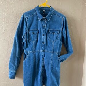 Free People Denim Mini Dress